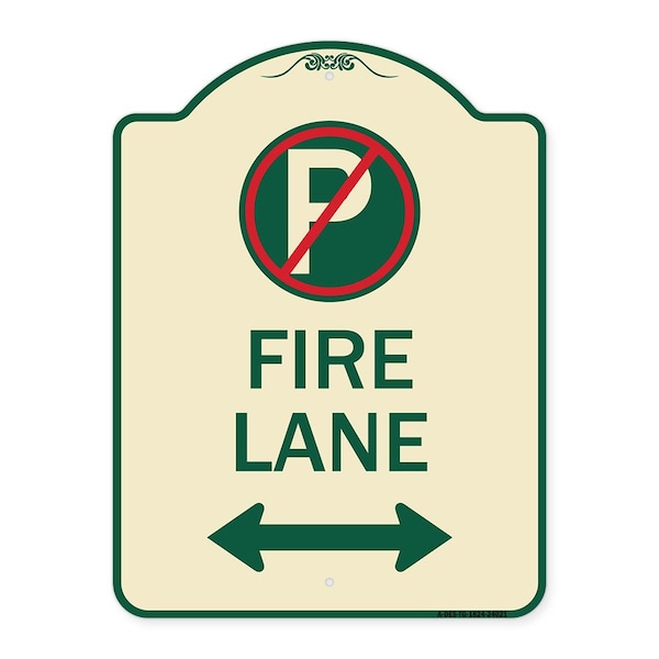 Signmission Fire Lane Heavy-Gauge Aluminum Architectural Sign, 24" x 18", TG-1824-24021 A-DES-TG-1824-24021 - main